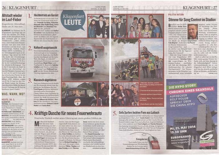 Kleine Zeitung_20.05.2014_Hochbetrieb am Gerüst